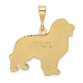 thumbnail image 3 of 14K Yellow Gold Charm Pendant 29 mm 26 Golden Retriever, 3 of 4
