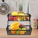 thumbnail image 2 of Cesta de Frutas de 2 Niveles, Frutero de Metal, Cestas para Pan, Soporte de Almacenamiento de Verduras para Encimera, Accesorios de Cocina, 2 of 5