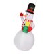 thumbnail image 4 of Christmas Blow Up Snowman, Rotating Colorful Lights Built In Fan Inflatable Snowman For Outdoor ANGGREK Otros, 4 of 8