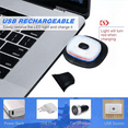 thumbnail image 5 of USB Rechargeable Light for LED Knit Beanie Hat, 16 Pieces, Strong Medium and Weak Light Mode LED Hat Light, 5 of 5