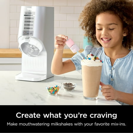 Ninja® CREAMi Breeze Ice Cream Maker and Frozen Treat Maker with 5 One-Touch Programs, White, NC100