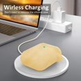 thumbnail image 2 of AirPods Case, Full Protective Silicone AirPods Accessories Cover Compatible with AirPods 1&2 Wireless and Wired Charging Case(Front LED Visible),Glitter Gold, 2 of 7