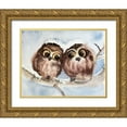 thumbnail image 1 of Shefranov, Olga 24x20 Gold Ornate Wood Framed with Double Matting Museum Art Print Titled - Owls, 1 of 4
