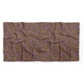 thumbnail image 5 of Bimba Orange Leopard & Peacock Animal Skin Pure Silk Printed Head Bandanas Summer Neck Wrap Scarf 40 x 40 Inches, 5 of 6
