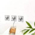 thumbnail image 4 of Ganchos adhesivos Ganchos de pared resistentes Ganchos impermeables de acero inoxidable para colgar abrigos 4 paquetes ER, 4 of 5
