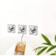 thumbnail image 4 of Ganchos adhesivos Ganchos de pared resistentes Ganchos impermeables de acero inoxidable para colgar abrigos 4 paquetes Rojo Verde, 4 of 5