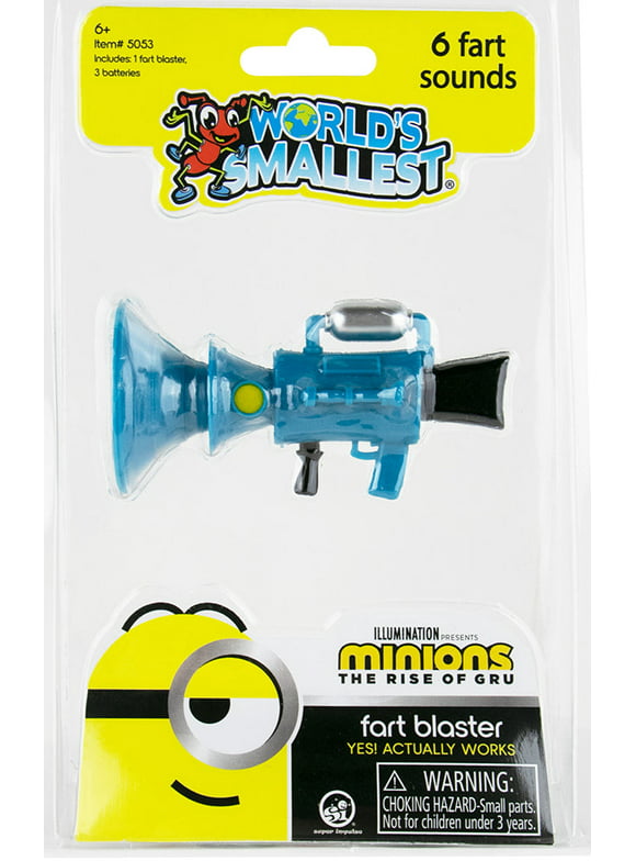 Super Impuls World's Smallest Minions Fart Gun for Kids Aged 4+ | Blue