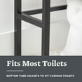 thumbnail image 6 of Better Homes & Gardens Jace 3-Shelf over-the-Toilet Rack with Black Frame and Oak Shelves, 6 of 14