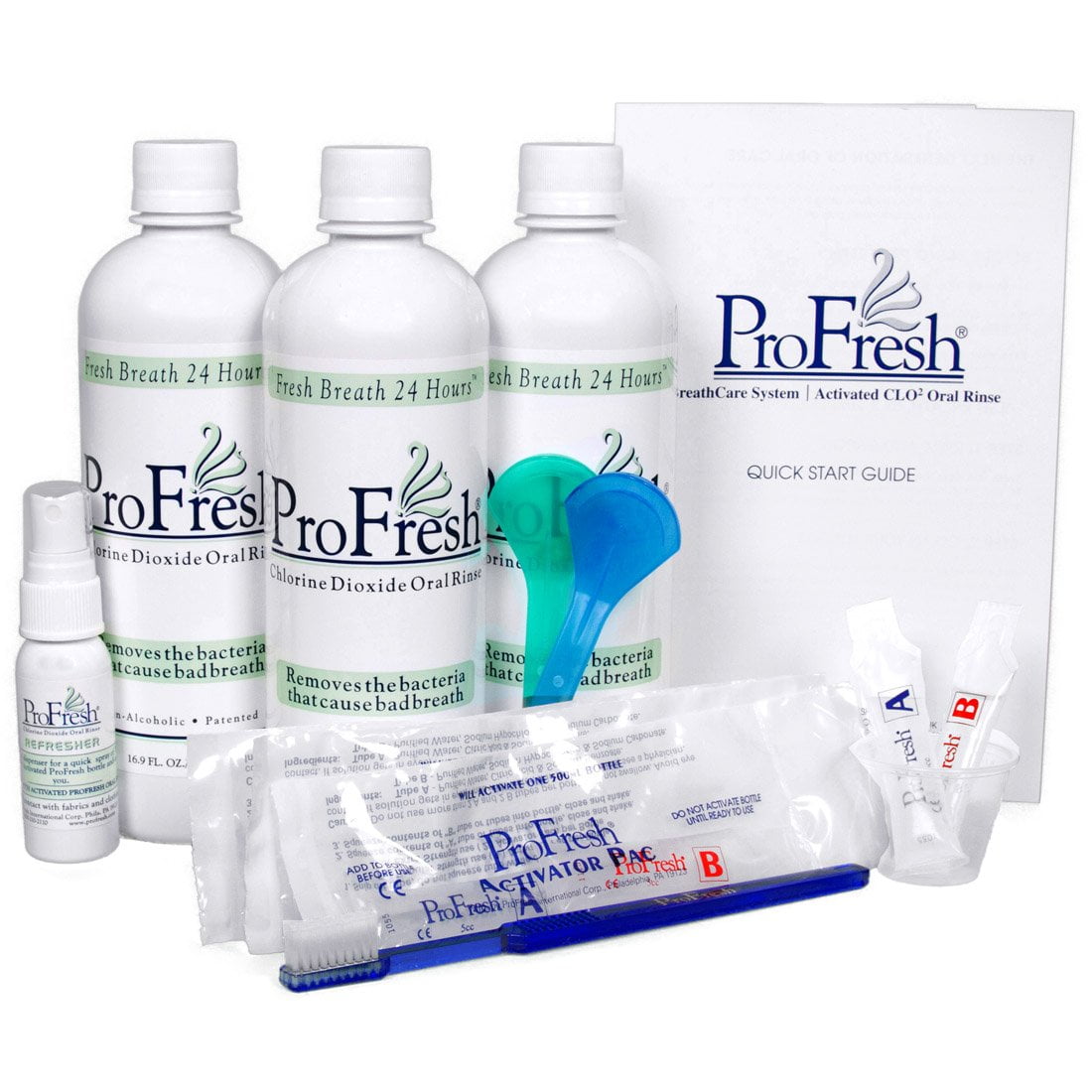 ProFresh BreathCare System Starter Kit, 6week Supply Chlorine Dioxide