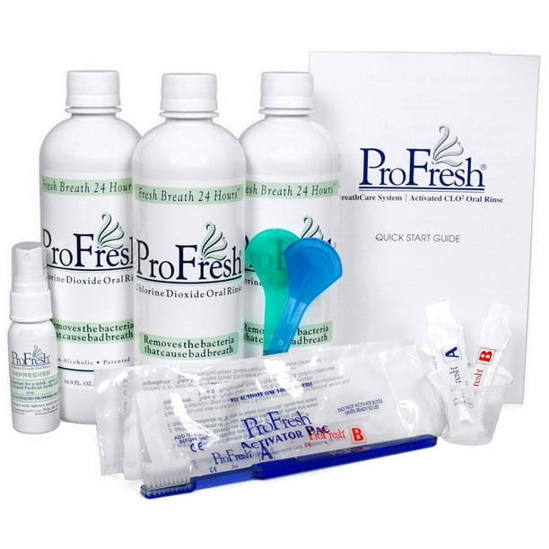 ProFresh BreathCare System Starter Kit, 6week Supply Chlorine Dioxide