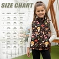 thumbnail image 7 of Garronmavis Mushroom Forest Girls Outerwear Vest Size 2T Versatile Winter Lightweight Sleeveless Jacket with Pocket Stand Collar Girls Zippered Vest Warm Fall Outfits Fashion Clothing, 7 of 7