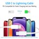 thumbnail image 2 of Cable USB-C a Lightning RCTech, paquete de 3, 1,8 m, carga rápida, 2 of 7