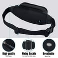 thumbnail image 7 of WATERFLY Unisex Lightweight Running Hiking Jogging Nylon Fanny Pack Waist Bag-Black, 7 of 7