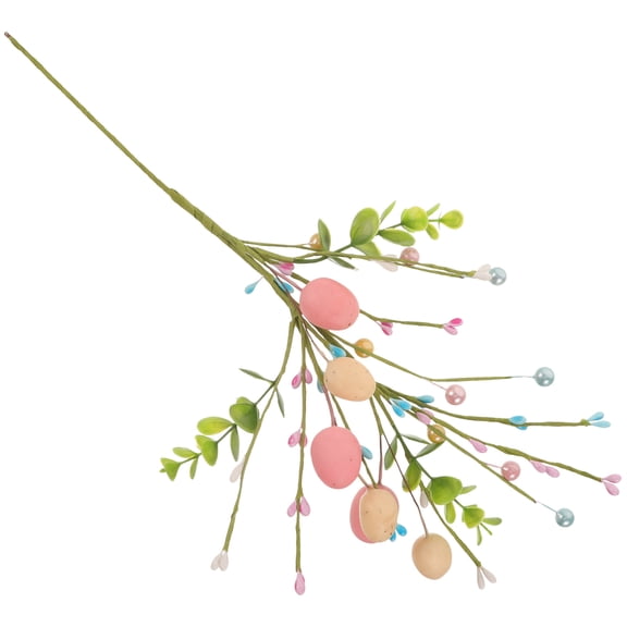 HOMEMAXS Easter Egg Tree Branch Fake Egg Bouquet Flower Pick Easter Egg Ornament Easter Decoration