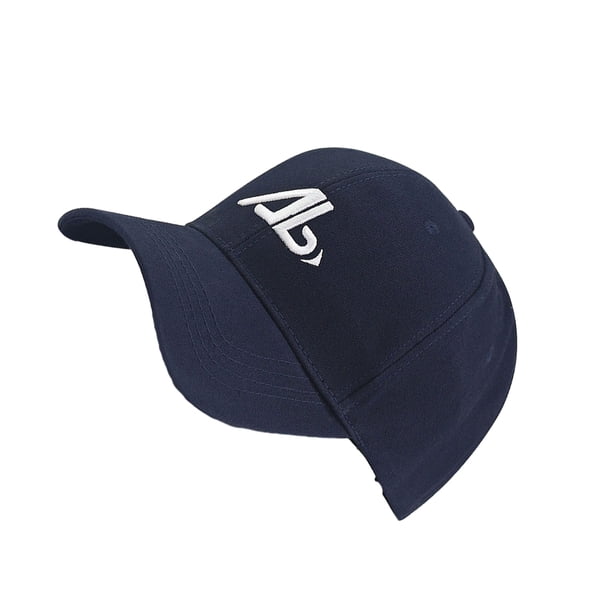 Gorra de béisbol Qarigey grande de poliéster azul oscuro para cara pequeña Talla única