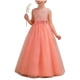 thumbnail image 1 of Vestido de Encaje Blanco de Manga Larga Cuadrado Cuello Girado Abajo Arco Falso Dos Piezas Vestido de Baile de Estudiantes Británicos para Niños Grandes 5-16 Años de Edad, 1 of 7