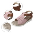 thumbnail image 4 of MKLEKYY Sandalias Flexi para Mujer, Sandalias Con Tira Trasera y Punta Abierta, Zapatos Bohemios para Vacaciones, Sandalias de Cuña, 4 of 4