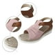 thumbnail image 4 of MKLEKYY Sandalias Flexi para Mujer, Sandalias Con Tira Trasera y Punta Abierta, Zapatos Bohemios para Vacaciones, Sandalias de Cuña, 4 of 4