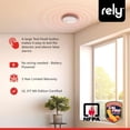 thumbnail image 4 of Rely Essentials 4500 Smoke Alarm - Battery Operated Photoelectric Sensor Smoke Detector - Compact 4-Inch Design - Home Fire Protection - Easy Installation - 1 Pack, 4 of 6