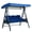 Blue, variant on Swing Canopy Replacement, 210D Thickened Oxford Waterproof UV Resistant Cover for 2-3 Seater Outdoor Patio Swing, Rip Proof Garden Hammock Top Cover for Porch Backyard (excluding metal frame)