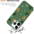 thumbnail image 5 of 2 Packs Christmas Print Phone Case for iPhone 15 Plus 6.7", Aesthetics Pattern Design Soft TPU Silicone Xmas Cases, Shockproof Bumper Protector Camera Girls Women Cover, Gingerbread, 5 of 6