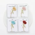 thumbnail image 4 of Hyasfey Alloy Enamel Carnation Flower Brooch Dripping Oil Process Pin Wear-Resistant Anti-Rust Brooch Versatile Collar Coat Accessory for Party, 4 of 8