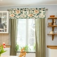 thumbnail image 3 of Yayeee Kitchen Valance Rod Pocket 54" x 18" Living Room Window Curtain, Floral Design, 3 of 6