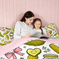 thumbnail image 4 of Erosebridal Pickle Twin Comforter Sets for Girls, Pickle Twin Comforters, Pink Reversible 2 Pieces 1 Comforter and 1 Pillowcase, 4 of 6
