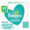 Pampers Sensitive Baby Wipes, 8X+Refill (Tub Not Included) 576 Ct