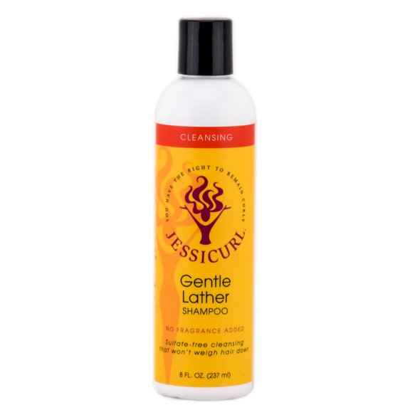 Jessicurl Gentle Lather Shampoo, No Fragrance Added 8 fl oz. Sulfate-Free Cleansing That Won't Weigh Hair Down