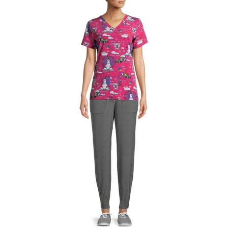 ClimateRight by Cuddl Duds Modern Fit Slim Straight Scrub Jogger
