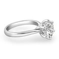 thumbnail image 4 of Pompeii VS 2 1/2CT Lab Grown Diamond 6-Prong Solitaire Engagement Ring 14k White Gold, 4 of 6