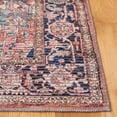thumbnail image 4 of SAFAVIEH Serapi Adelaide Oriental Machine Washable Runner Rug, Rust/Navy, 2' x 8', 4 of 12