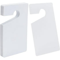 30Pcs Plastic Door Knob Hangers Signs PVC Blank Door Signs Do Not Disturb Door Hanger Tag Parking Permit Sign for Office Bedroom Hotel Car Decoration 12.7x7.62cm/5x3inch White