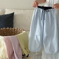 thumbnail image 3 of REDARER Girls Lightweight Balloon Pants, Elastic Drawstring Waist Casual Trousers for Spring Summer Outdoor Play & Hiking,4-5 Years, 3 of 7