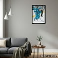 thumbnail image 4 of Macklin Celebrini Toile Encadrée 20x29 Requins de San Jose, 4 of 4