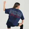 thumbnail image 2 of Women's Gameday Couture Navy Arizona Wildcats Oversized Back at Ya T-Shirt, 2 of 5