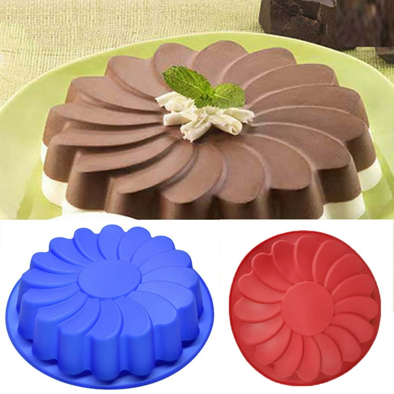 Wovilon Silicone Cake Molds For Baking Silicone Large Flower Cake Mould Chocolate Soap Candy Jelly Baking Pan