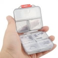 thumbnail image 3 of Pill Box Organizer   Case 7 Grids Weekly Portable Medicine Tablet Pill Box Organizer  Case, 3 of 8