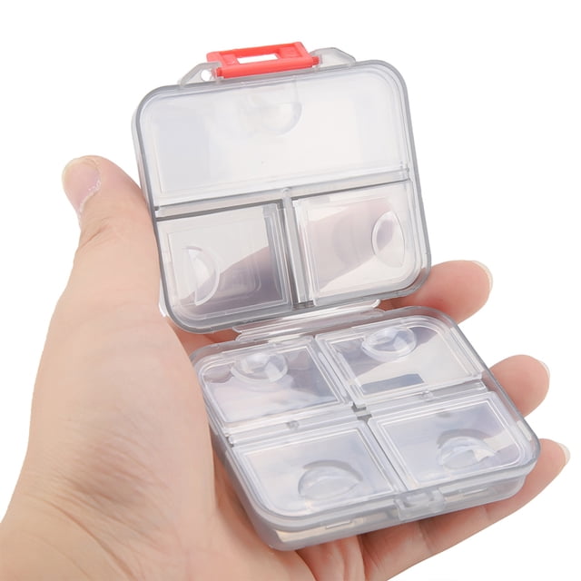 Pill Box Pill Box Organizer Case 7 Grids Weekly Portable Medicine Tablet Pill Box Organizer Case