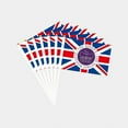 thumbnail image 1 of 1-100 Pcs Union Jack Flag Hand Held Waving Platinum Jubilee Flag, 1 of 1