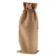 thumbnail image 1 of Juego de 12 bolsas de vino de lino color caqui con cierre de cordón y elegantes envoltorios para regalo de champán, 1 of 8