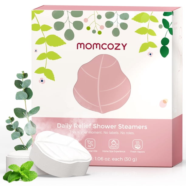 Vaporizadores de ducha Momcozy, paquete de 14 unidades, eucalipto y menta