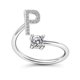 thumbnail image 1 of Sonducket Anillos apilables de letras para mujer con personalidad abierta, joyería de fiesta de plata a la moda, regalo, bandas de boda de moda, Ropa, zapatos y accesorios Miscelánea Tipo21 Sonducket AP006389-21, 1 of 6