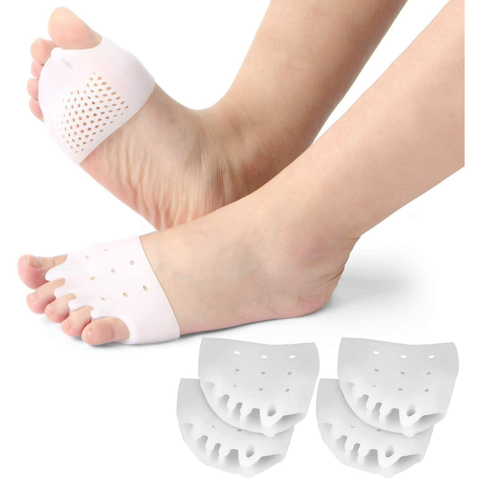 Torubia Gel Metatarsal Pads 2 Pair With Metatarsalgia Forefoot Cushion For Ball Of Foot Pain Relief Walmart Canada