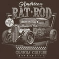 thumbnail image 3 of American Rat Rod T-shirt Hot Rod Custom Culture Route 66 1930s Classic Car Vintage Rusty Cars Garage Men's Tee, 3 of 7