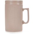 thumbnail image 2 of czcpp-Coffee Mug with Lid, 16oz Coffee mug and Tea cup with Coaster - Suitable for Dishwasher and Microwave (Brown), 2 of 4