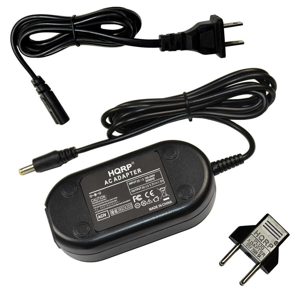 HQRP AC Adapter for JVC GZHM50BUC GZHM50BUS GZHM50RUS GZE306U GZE306BU GZE306 Camcorder