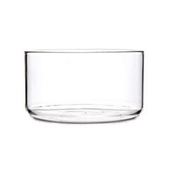 FRCOLOR Clear Glass Salad Bowl for Serving Fruits and Desserts High Quality Transparent Easy to Clean
