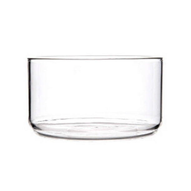 EeaseMX Ensaladera de vidrio transparente resistente al calor, tazón para postre, tazón para fideos instantáneos, para servir frutas y verduras en el desayuno (sin tapa).